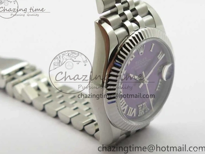 MiroTime 0508 Datejust 31mm 278271 SS BP Maker Best Edition Purple Roman Dial on Jubilee Bracelet OdorResistant 2724